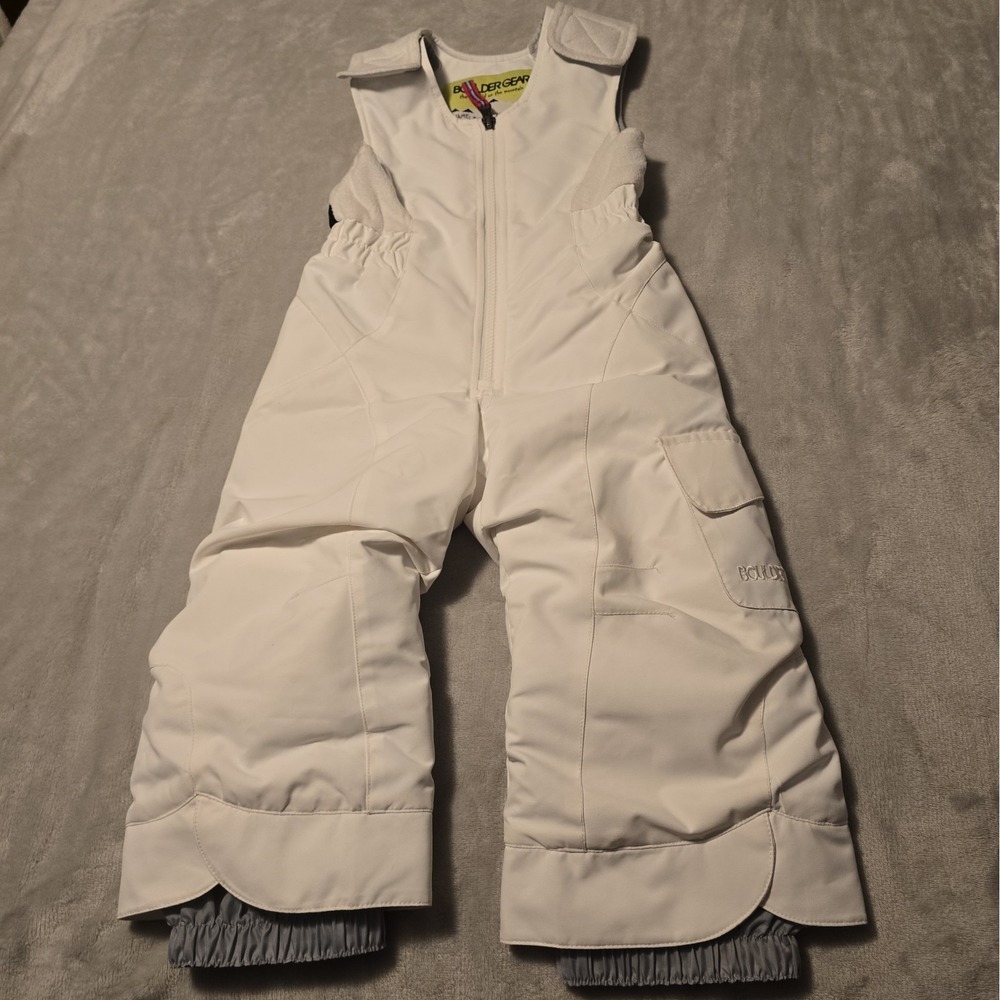Boulder Gear Kids Nestor Bib White Girls 2t Skiing Mountain Snowboard Winter